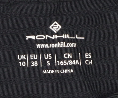 Ronhill Women's Black T-Shirt 10 for Running