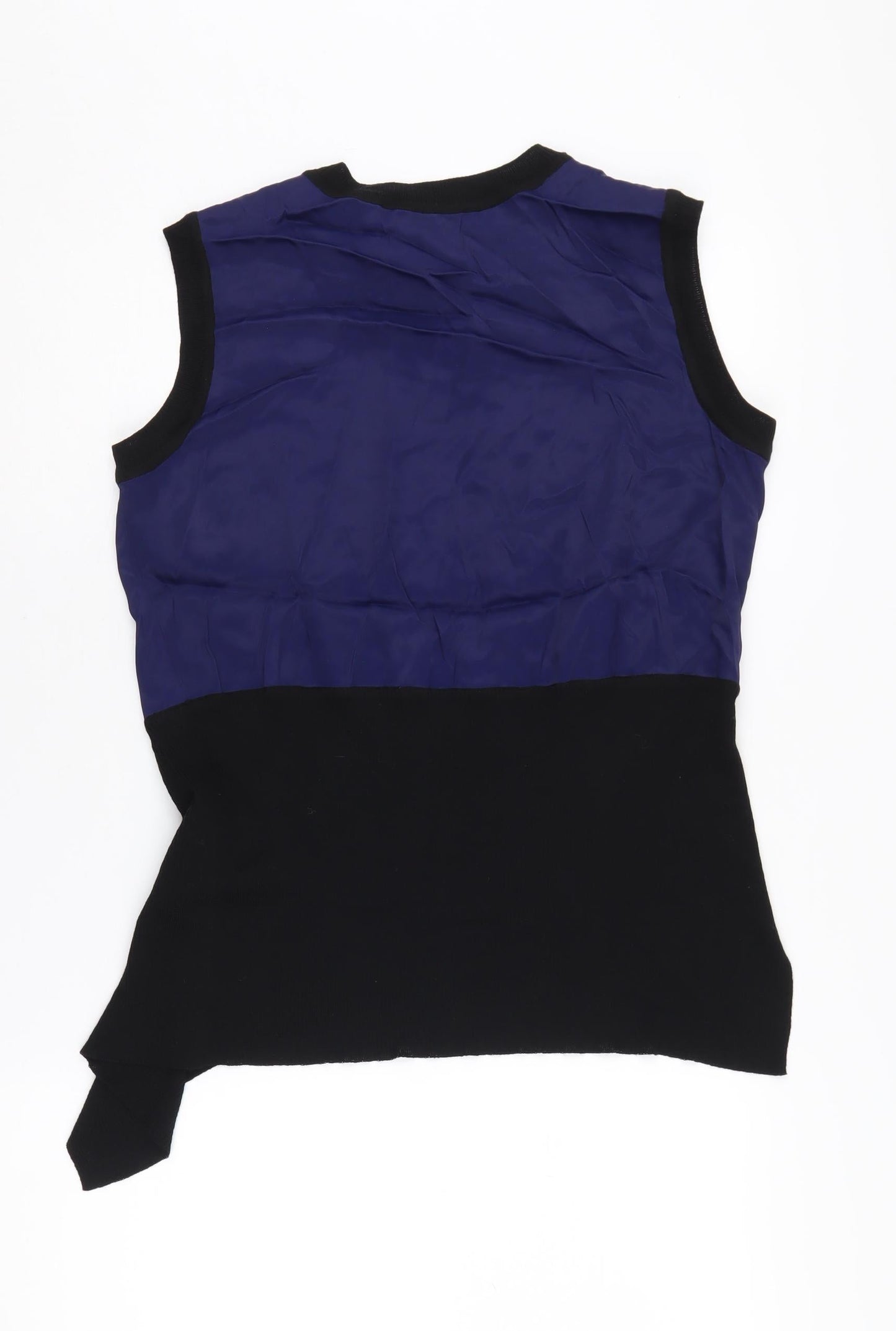 DKNY Women's Blue Sleeveless Blouse Size S
