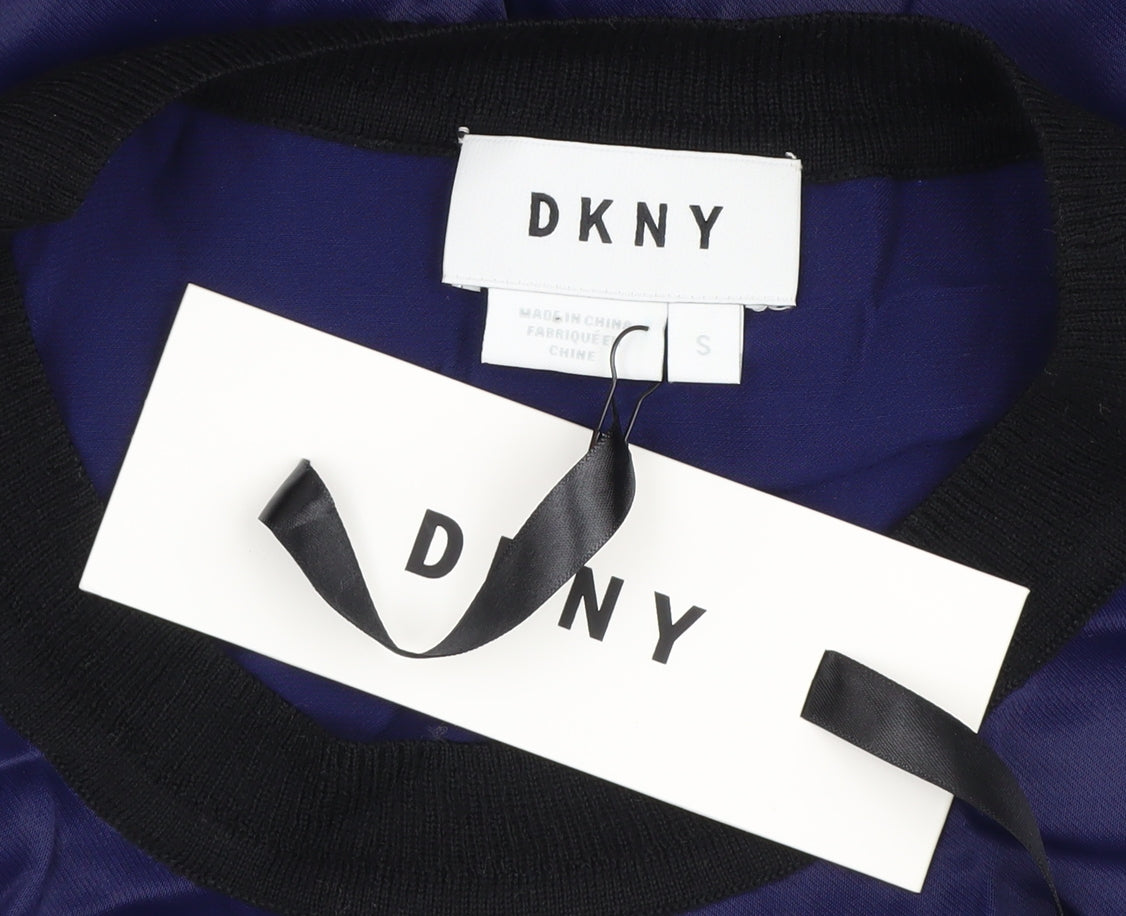 DKNY Women's Blue Sleeveless Blouse Size S