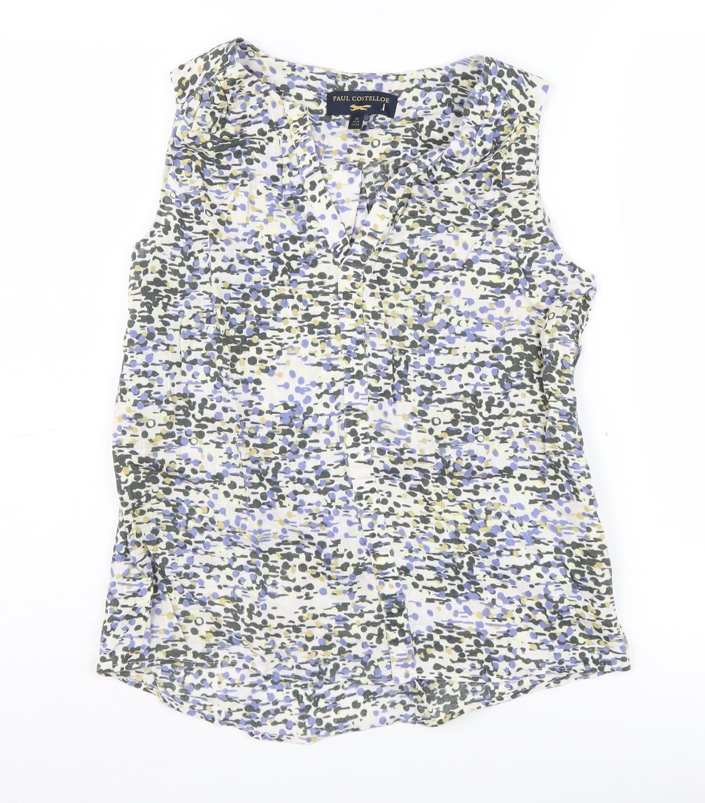 Paul Costelloe Women's Multicoloured Linen Blouse