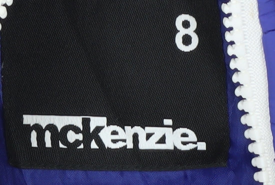 McKenzie Women's Purple Hooded Puffer Waistcoat Size 8