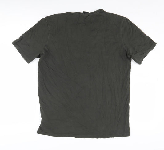 HUGO BOSS Men's Green M Crew Neck T-Shirt