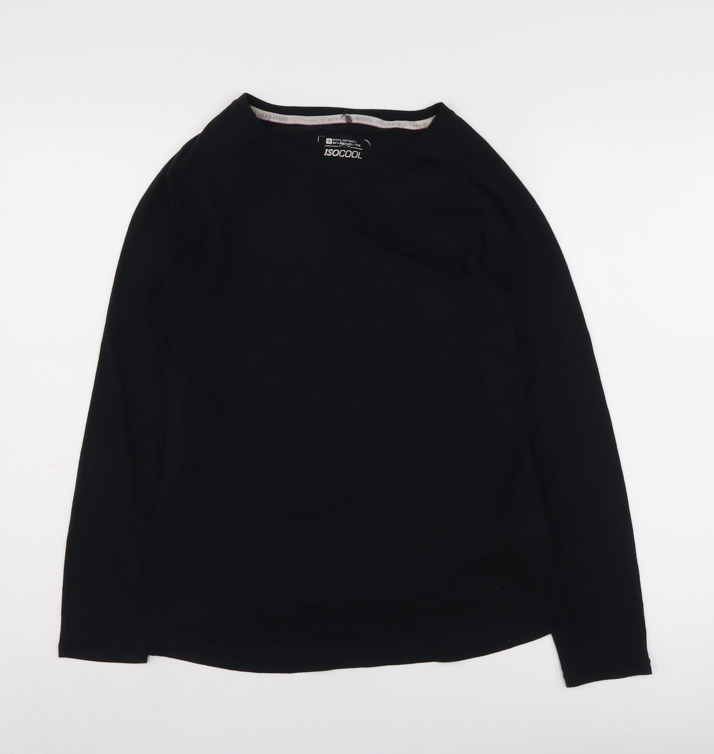 Mountain Warehouse Women's Black Long Sleeve T-Shirt Size 12