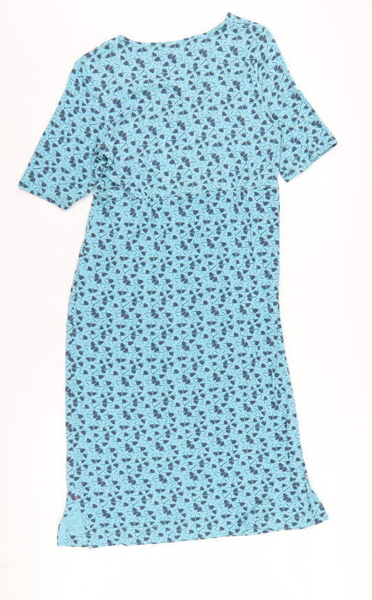 White Stuff Women's Blue Geometric Dress Size 10