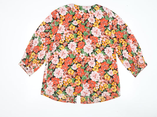 Womens UK Size 12 JD Williams Multicoloured Polyester Blouse