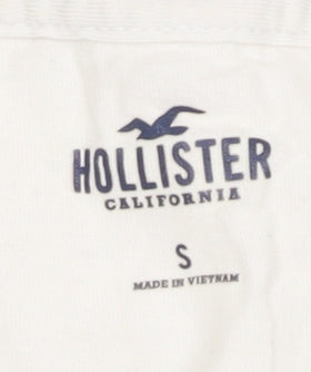 Hollister Men's Blue Colourblock T-Shirt, Size S