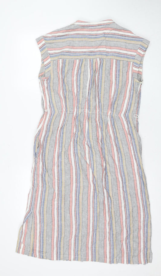 Jones New York Women's Multicoloured Striped Shift Dress