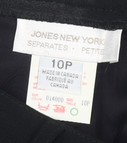 Jones New York Women's Black Trousers, Size 10P