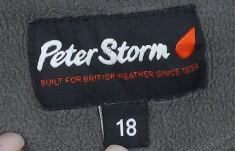 Peter Storm Women's Grey Fleece Jacket Size 18