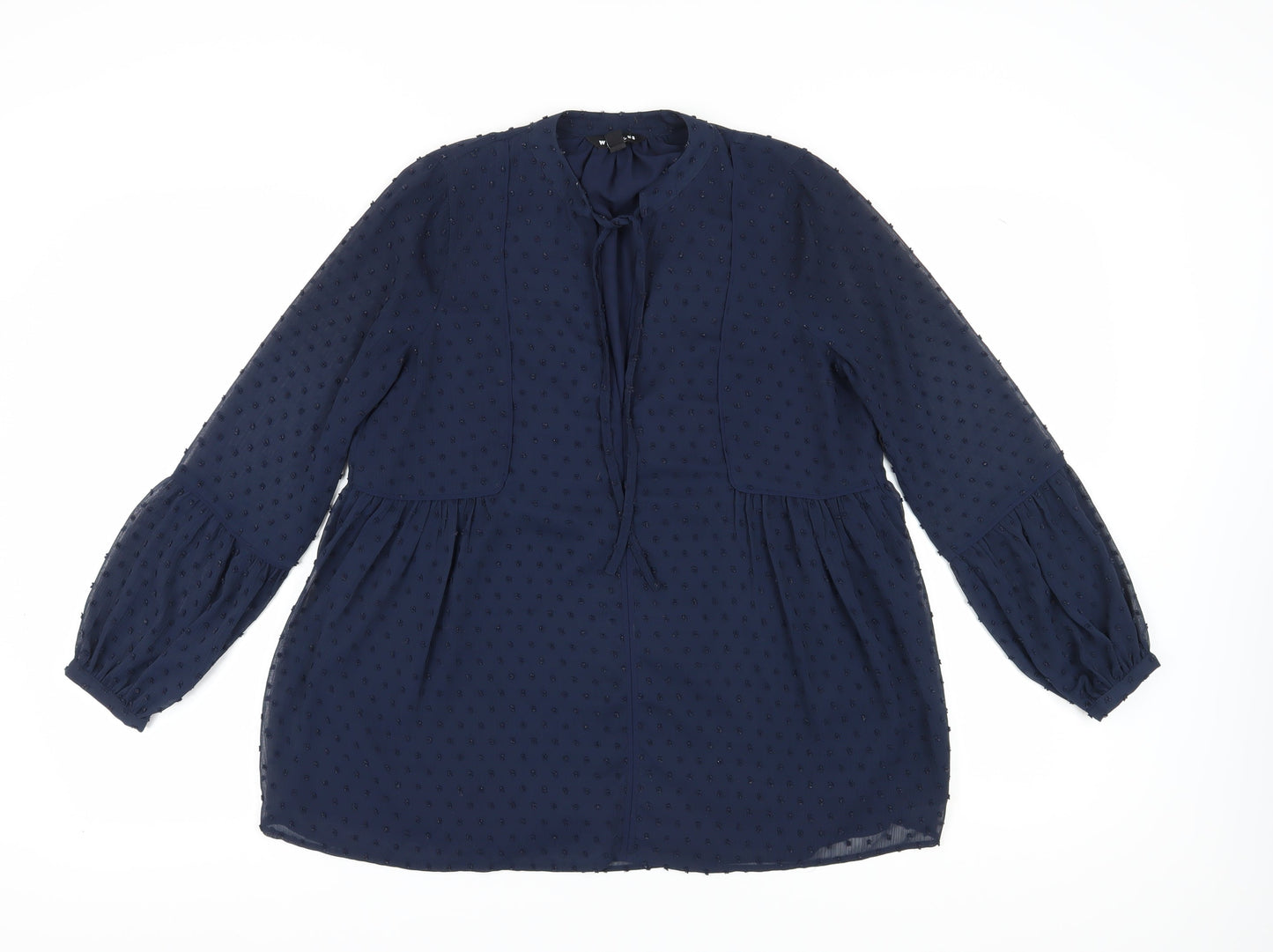 Whistles Women's Blue Tunic Blouse Size 8