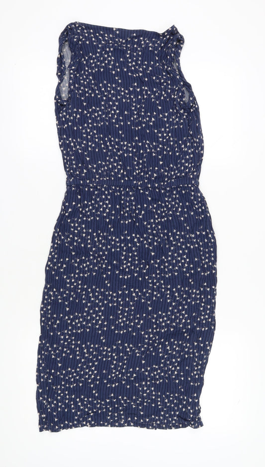 Boden Women Blue Floral Sheath Dress Size 10