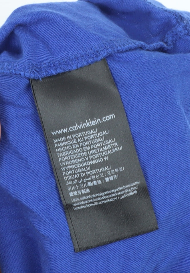 Calvin Klein Unisex Blue Medium T-Shirt