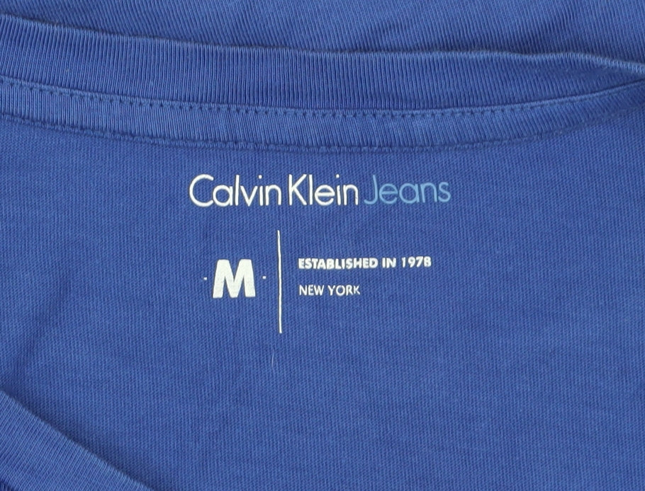 Calvin Klein Unisex Blue Medium T-Shirt