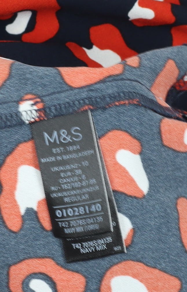Marks and Spencer Women’s Multicoloured Animal Shift Dress Size 10