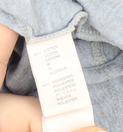 GAP Women's Grey Crew Neck T-Shirt Medium