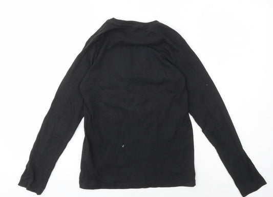 Boys Black Gamer Long Sleeve Jersey T-Shirt Size1 1-12 Years