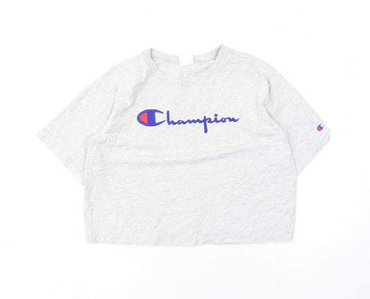Champion Grey Unisex XS Short Sleeve T-Shirt