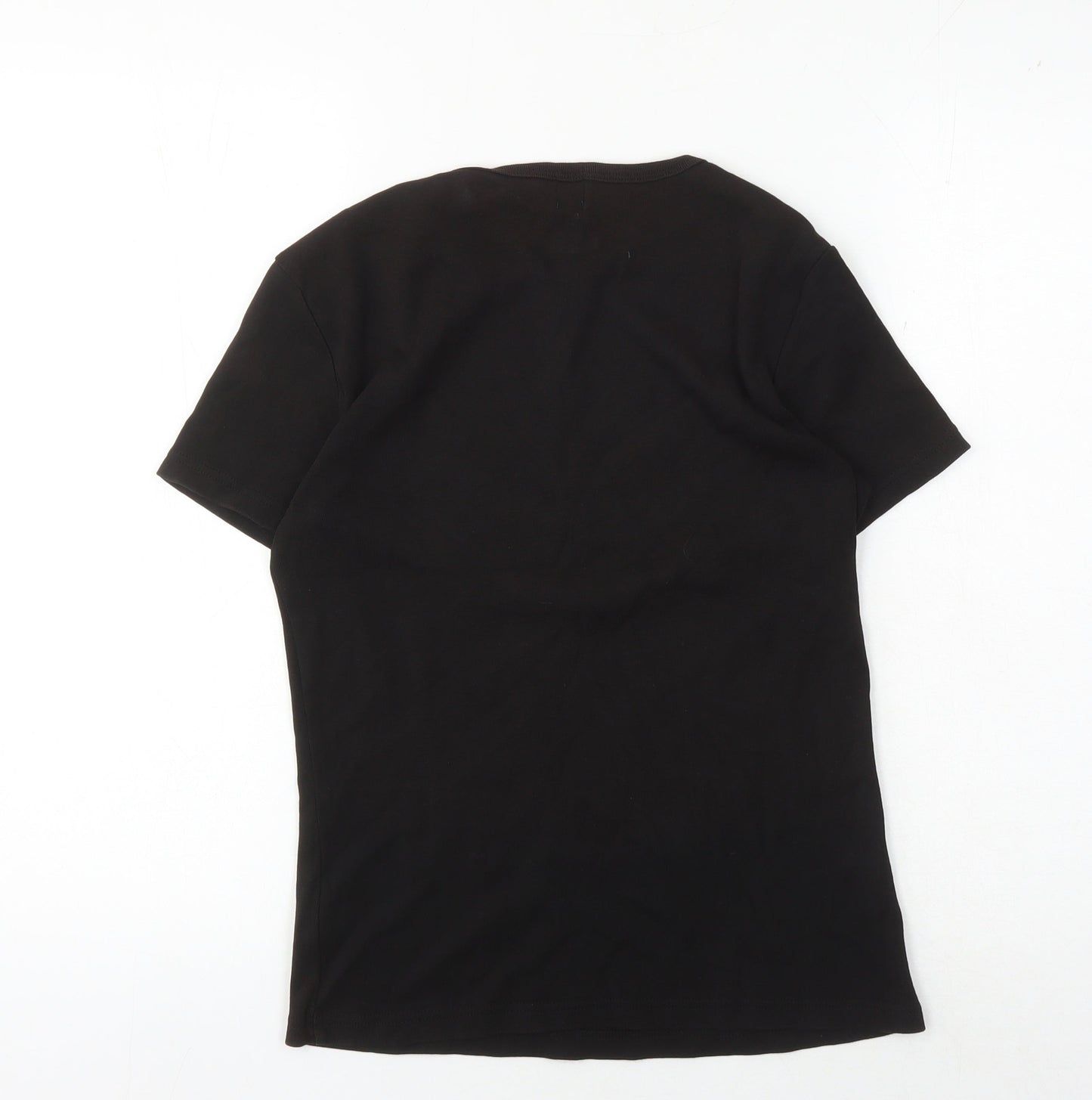 GAP Women's Black Medium Cotton Crew Neck T-Shirt