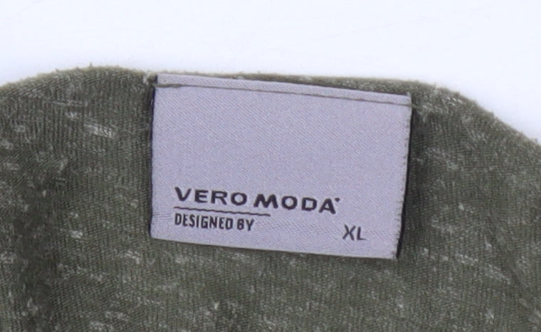 Vero Moda Women's XL Green Basic Long Sleeve T-Shirt
