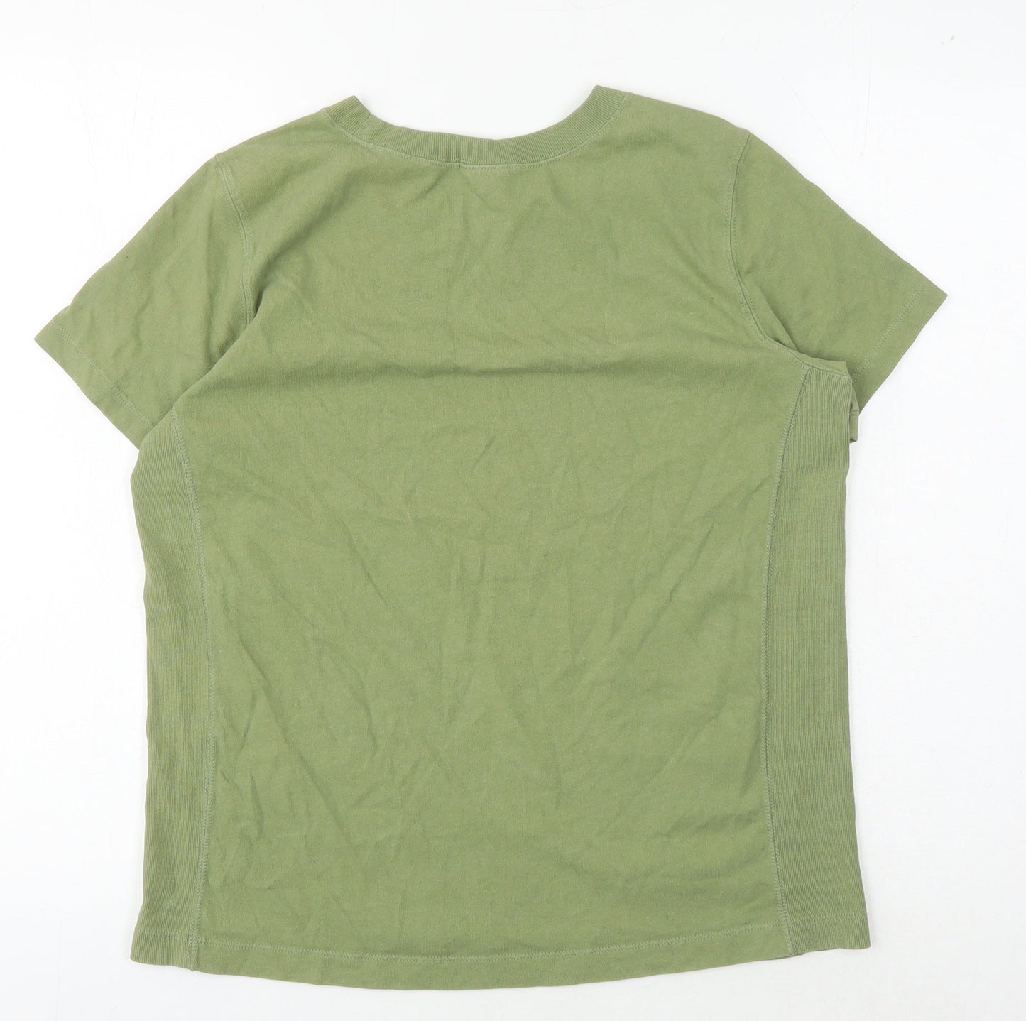 Champion Women’s Green T-Shirt, Size S, Crew Neck, Casual