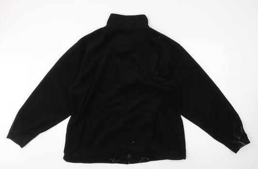 Trespass Men's Black Fleece Jacket - Size L, Casual Outdoor