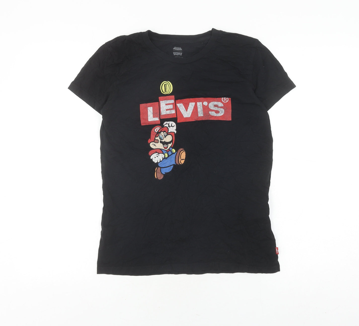 Levi's Women's Black XS Super Mario T-Shirt
