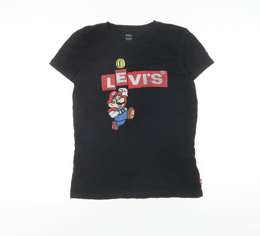 Levi's Women's Black XS Super Mario T-Shirt