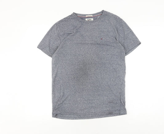 Tommy Jeans Men's Grey Regular Fit T-Shirt Small