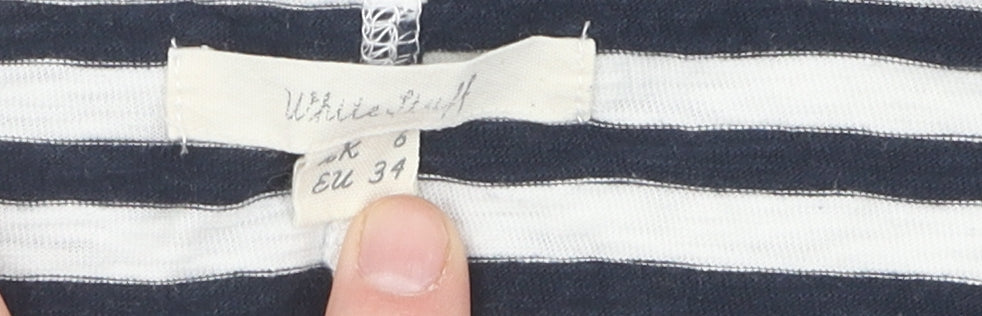 White Stuff Women's Striped T-Shirt Size 6