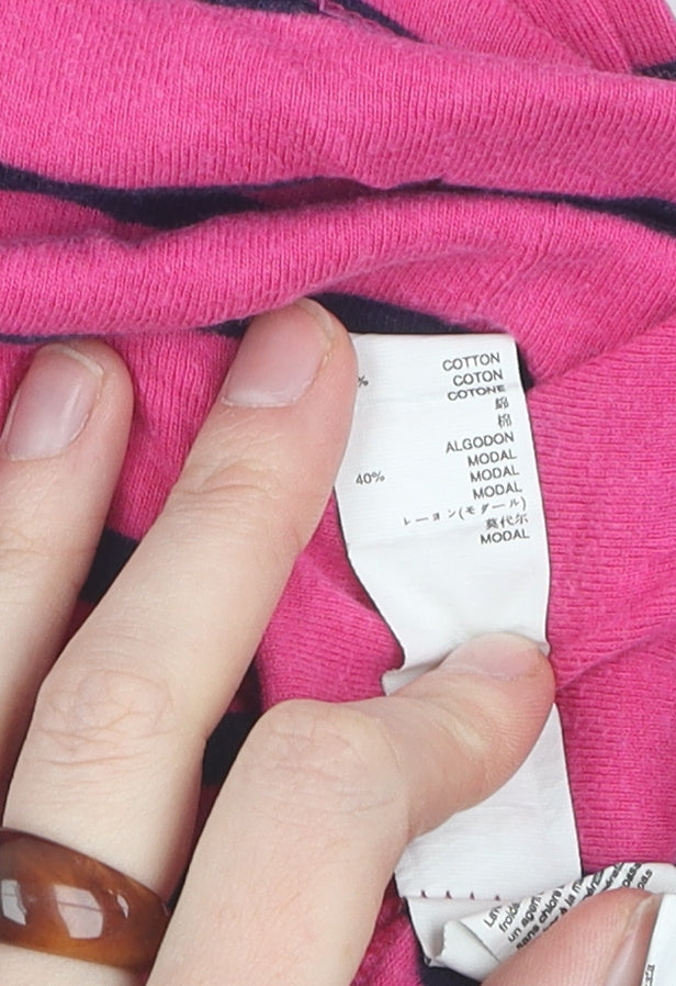 Gap Pink Striped Women's XS Long Sleeve T-Shirt