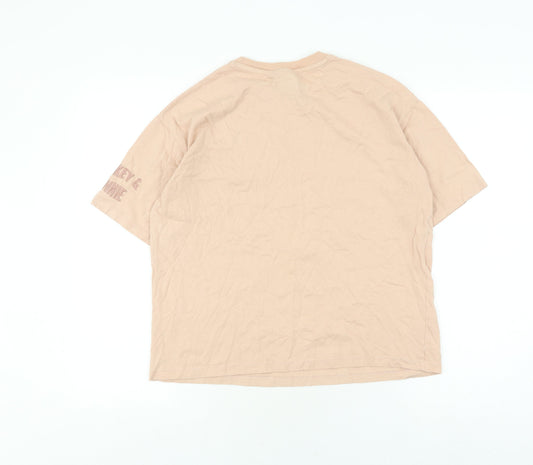 Disney Women's XS Beige Cartoon T-Shirt