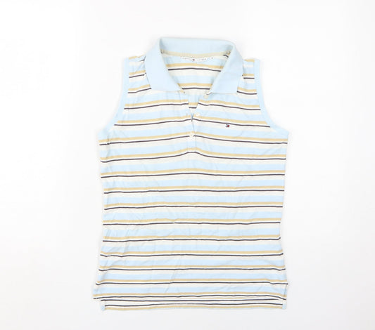 Tommy Hilfiger Women's Multicoloured Striped Polo M