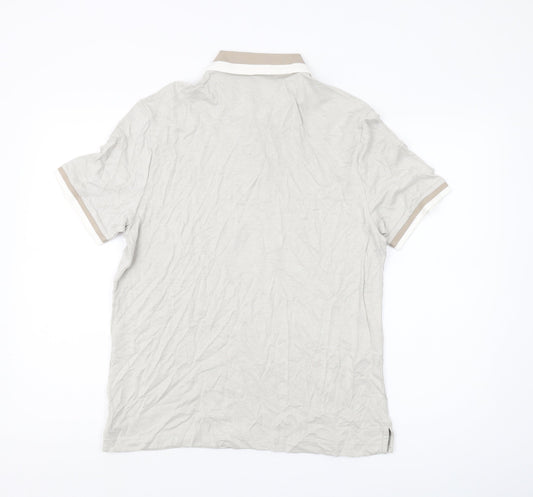 Marks and Spencer Beige Men's M Polo Short Sleeve