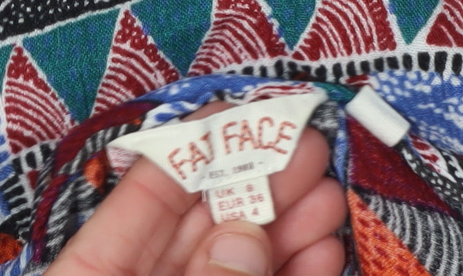 Fat Face Women's Multicoloured Tunic Blouse Size 6