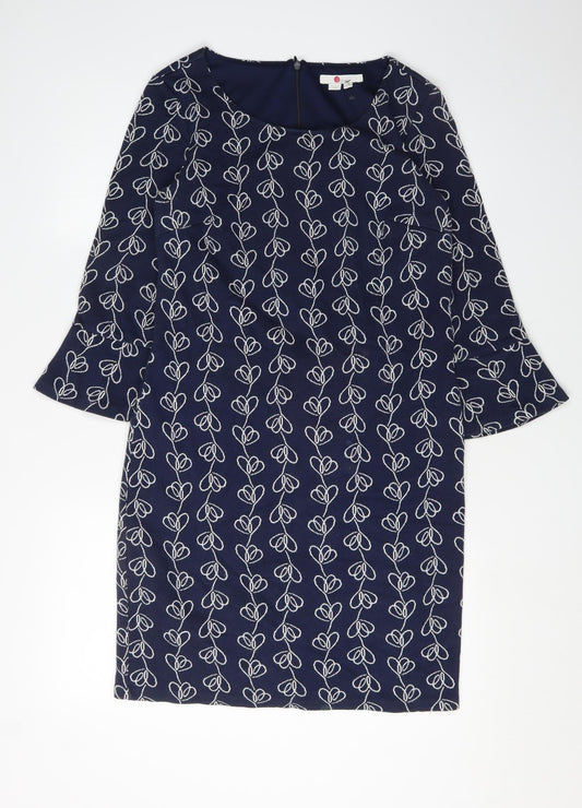 Boden Women's Blue Shift Dress Size 10