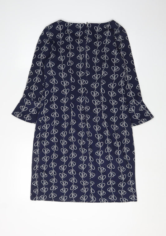 Boden Women's Blue Shift Dress Size 10
