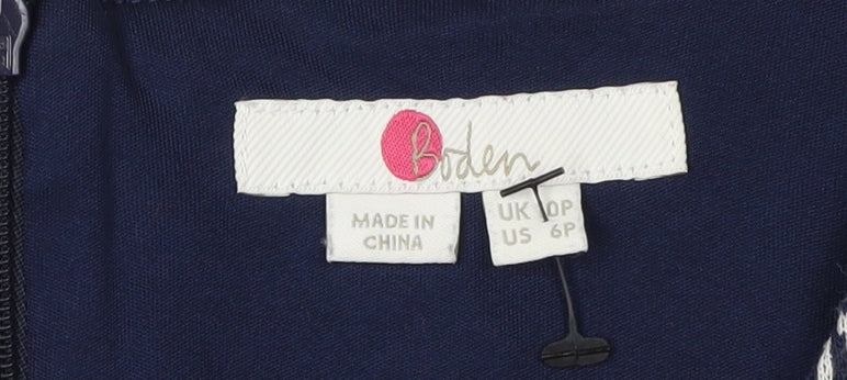 Boden Women's Blue Shift Dress Size 10