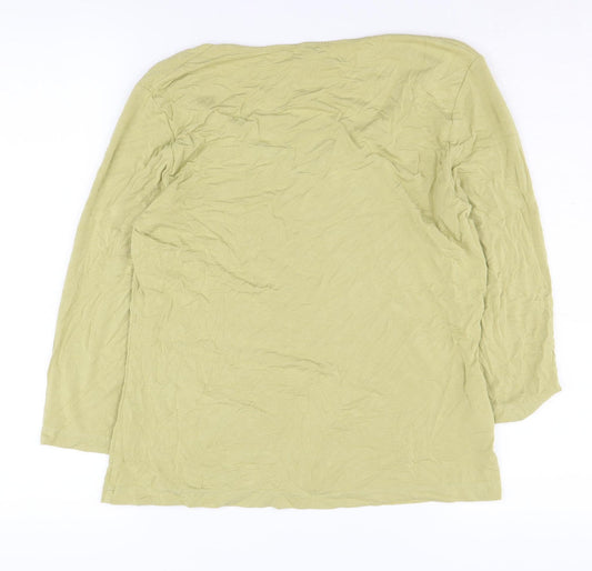 Womens UK Size 16 Laura Ashley Green Viscose Blend Blouse