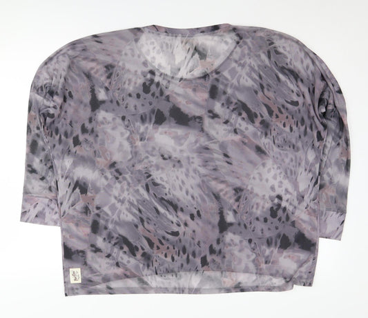 A Postcard From Brighton Grey Animal Print Blouse