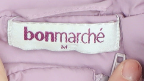 Bonmarché Women's Pink Sleeveless Puffer Waistcoat M