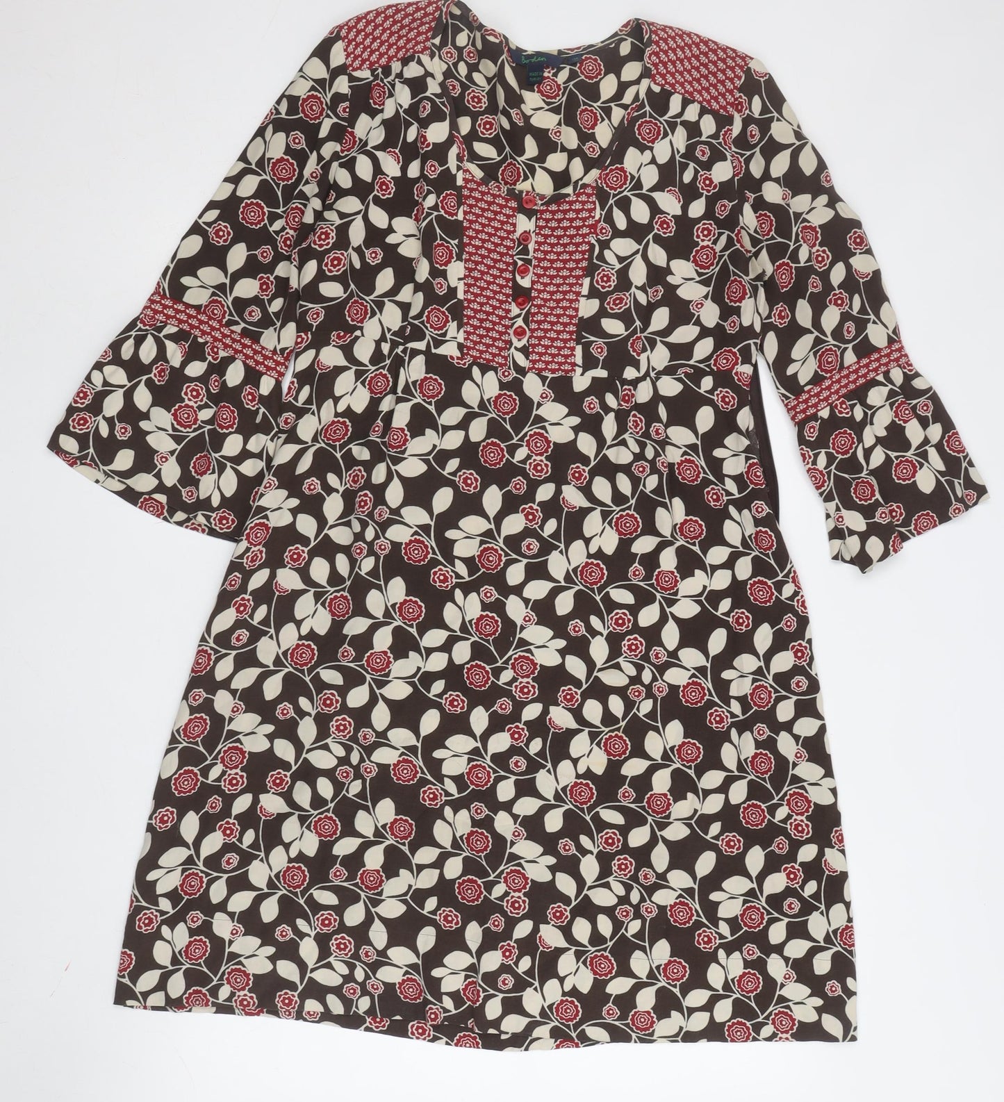 Boden Women's Multicoloured A-Line Dress Size 12