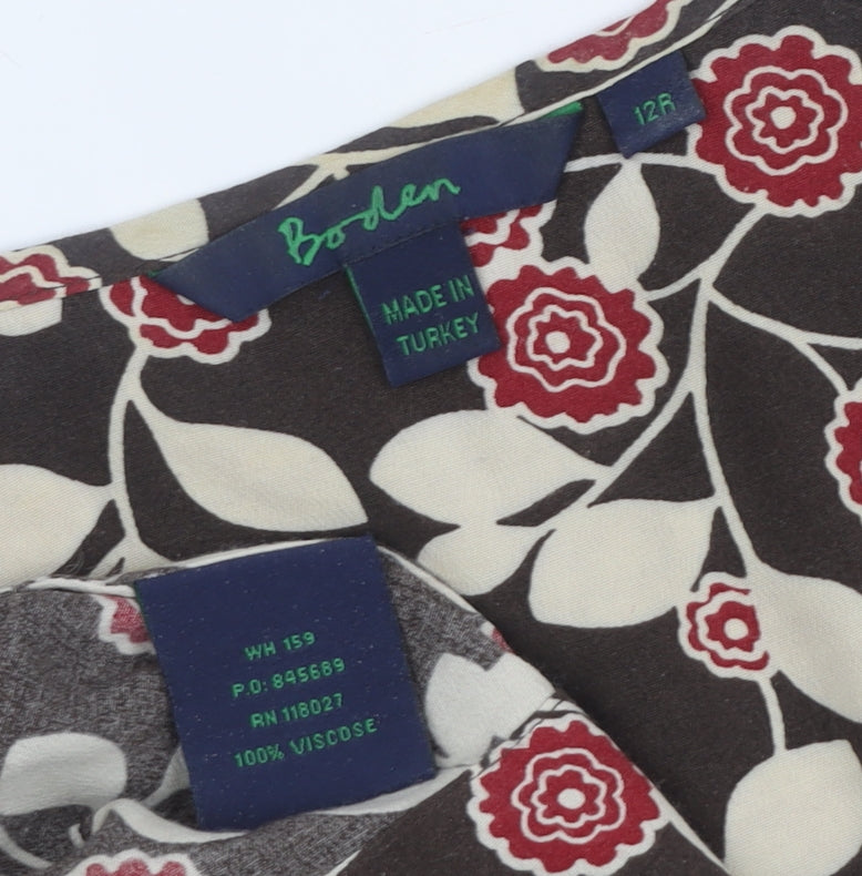 Boden Women's Multicoloured A-Line Dress Size 12