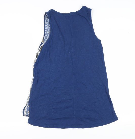 Fat Face Women's Blue Geometric Tank Top Size 10