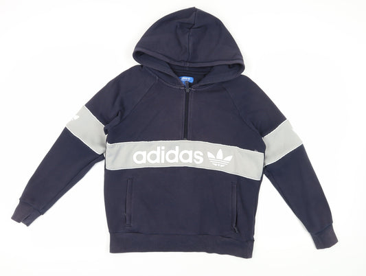 Unisex Adults UK S Regular adidas Multicoloured Pullover Hoodie