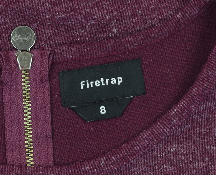 Firetrap Women's Purple Size 8 Bodycon Mini Dress