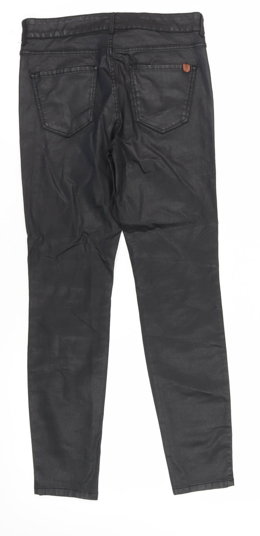 Massimo Dutti Women's Black Skinny Trousers Size 12