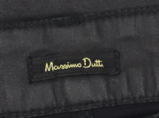 Massimo Dutti Women's Black Skinny Trousers Size 12