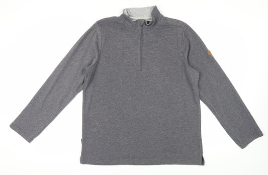 Trespass Men's Grey 1/4 Zip Sweatshirt Size L