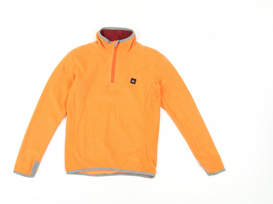 Quiksilver Unisex Orange High Neck Pullover Sweatshirt