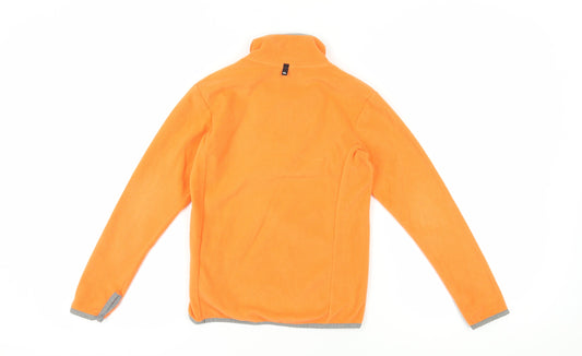 Quiksilver Unisex Orange High Neck Pullover Sweatshirt
